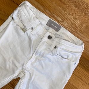 Everlane White Denim Skinny Midrise Jeans Size 23 Regular